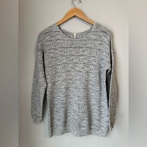 Leo & Nicole Knit Pullover Long Sleeve Gray Sweater Women’s Size Small